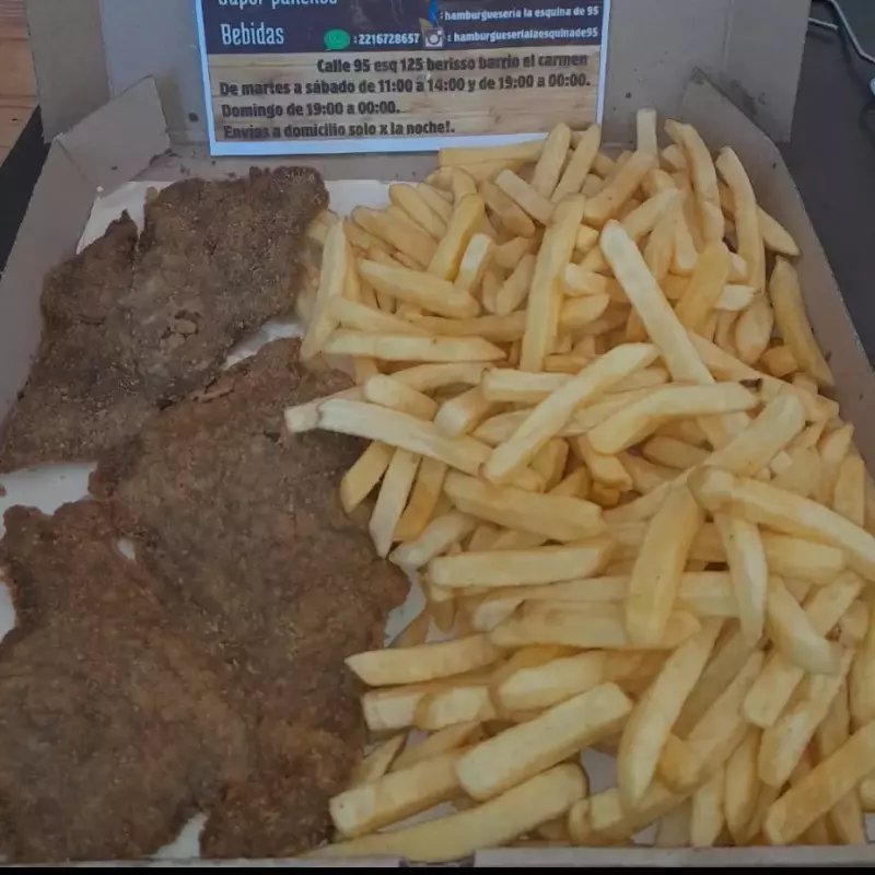 Milanesa de carne c/fritas para 2