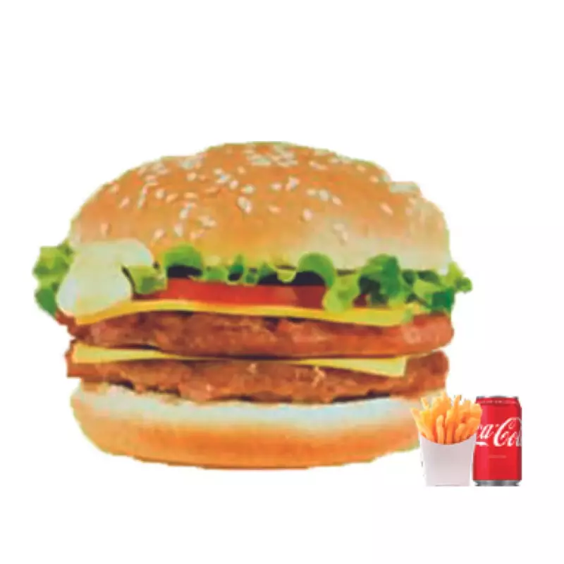 MENÚ DOBLE CHEESE BURGER