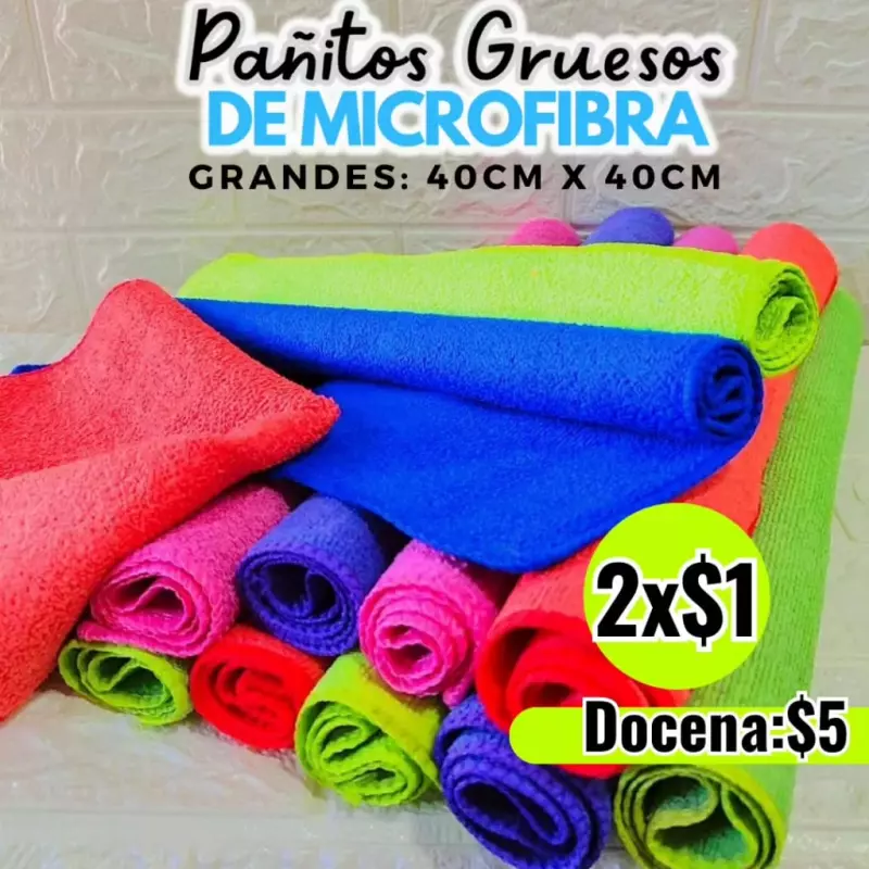 Pañitos Microfibra gruesos