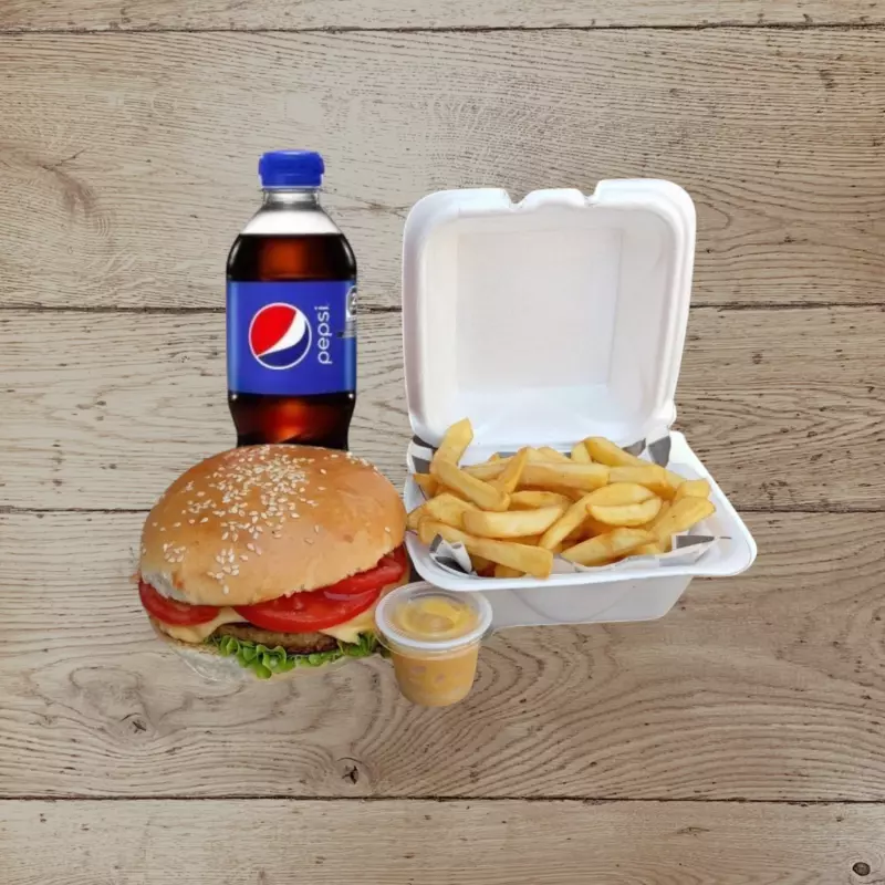combo sandwich papa y bebida
