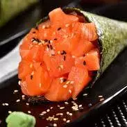 Temaki salmão com cebolinha sem crem