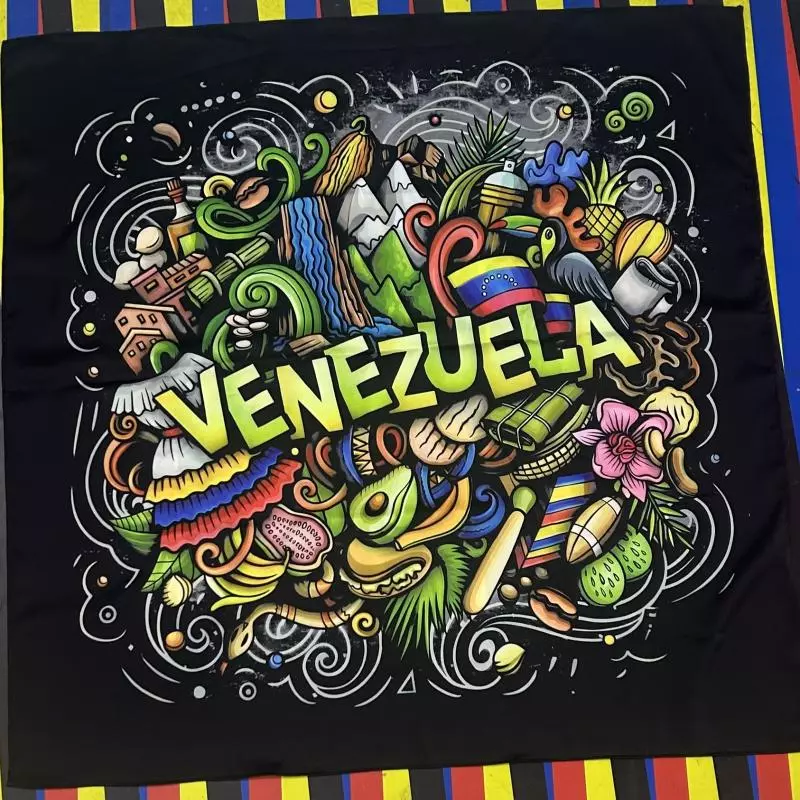 Bandana Venezuela fondo negro
