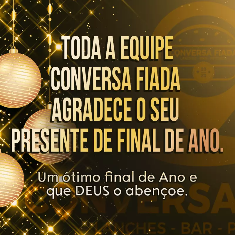 UM ÓTIMO FINAL DE ANO!!!