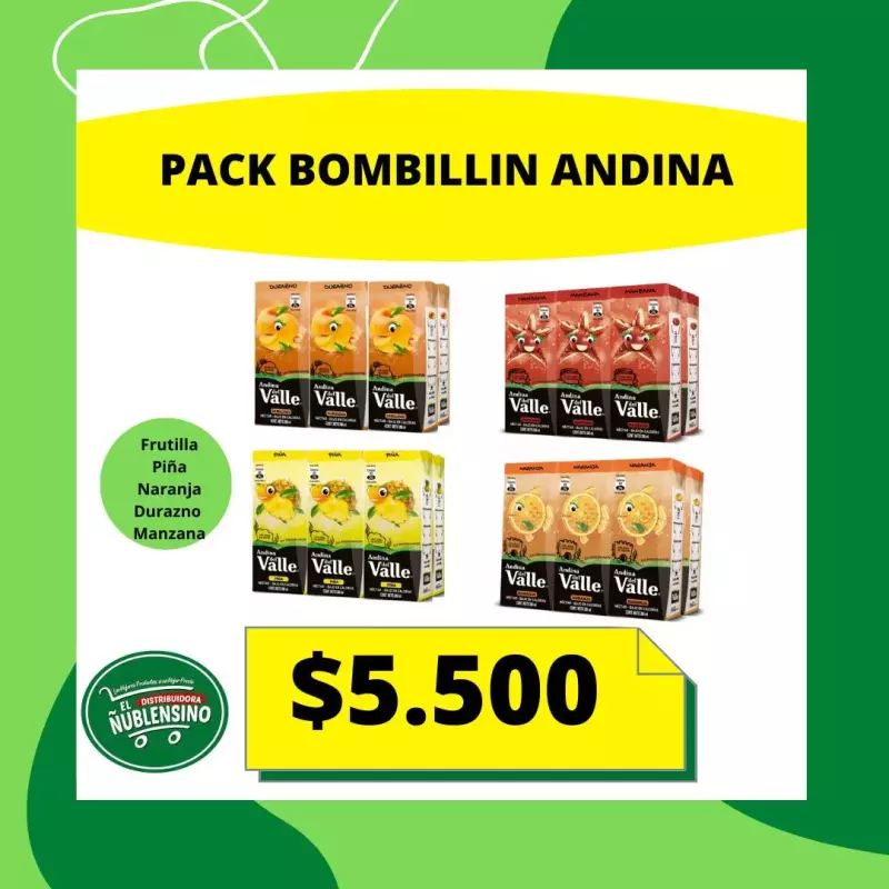 Caja 4 pack jugó andina 200cc