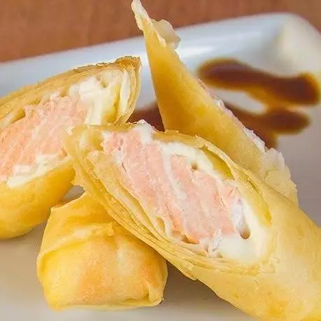 Harumaki de salmão