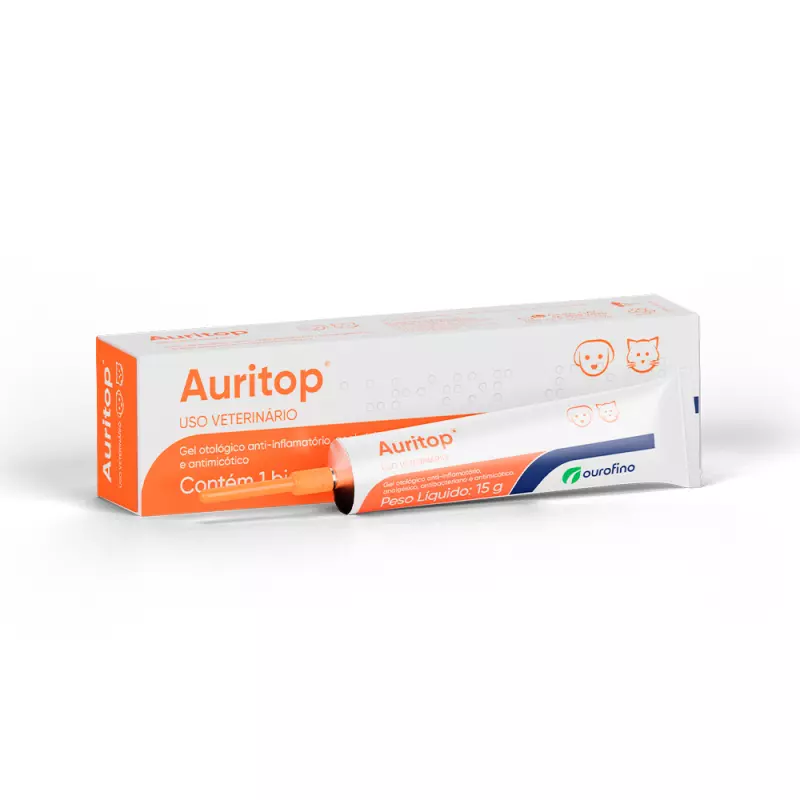 Auritop Gel Otológico Cães e Gatos