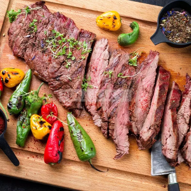 Arrachera marinada de res
