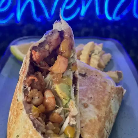 BURRITO DE CAMARÓN Y QUESO