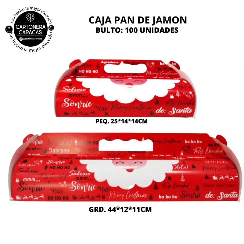 🎅🏼NAVIDAD ROJO SANTA PAN JAMO BAUL