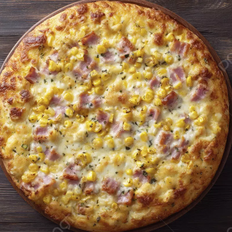 PIZZA FAMILIAR JAMON/QUESO/MAIZ