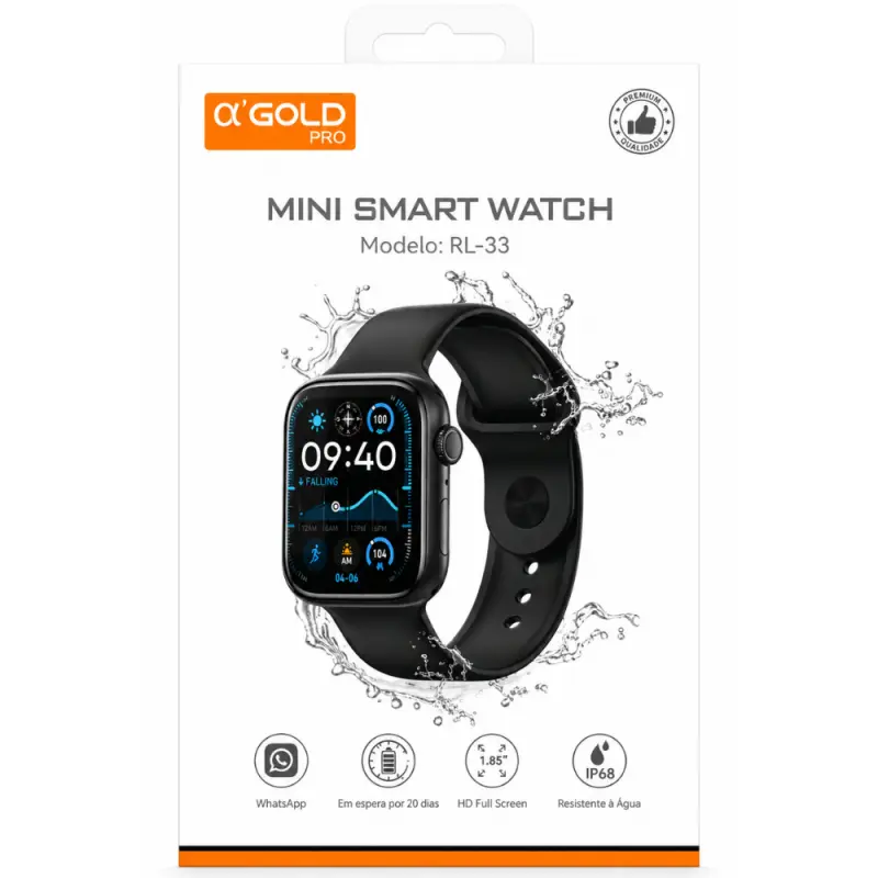 SMARTWATCH DIGITAL  GOLD RL-33