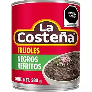 Frijol Refrito Negro 580 Gr COSTEÑA