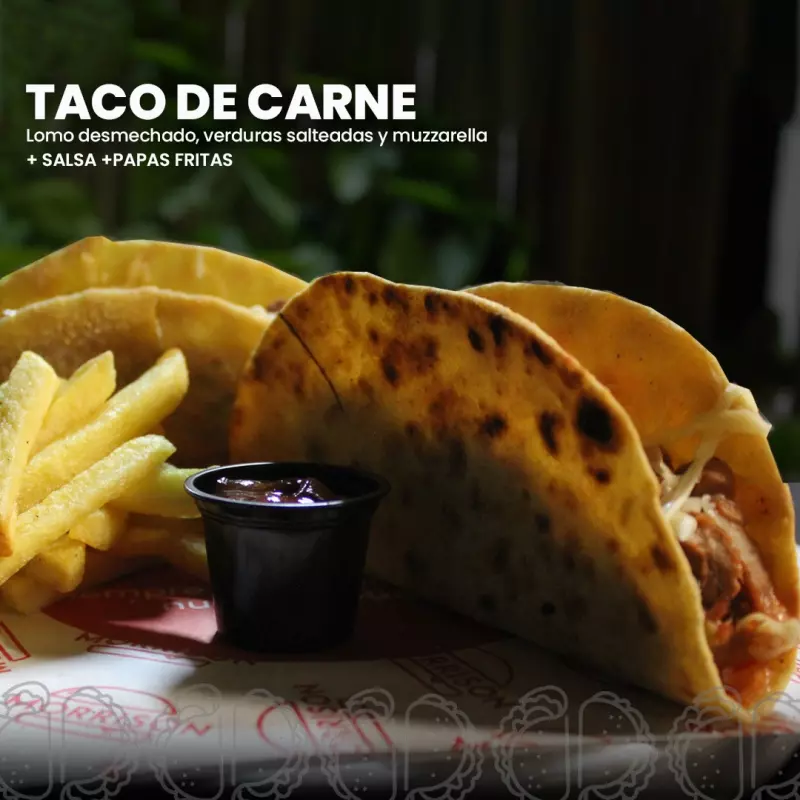 TACO DE LOMO + fritas
