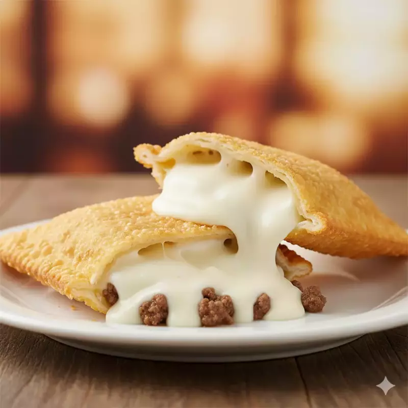 Pastel de carne com requeijão