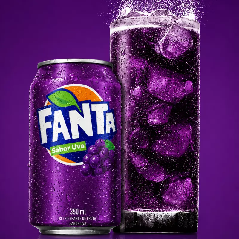 Lata Fanta Uva 350Ml