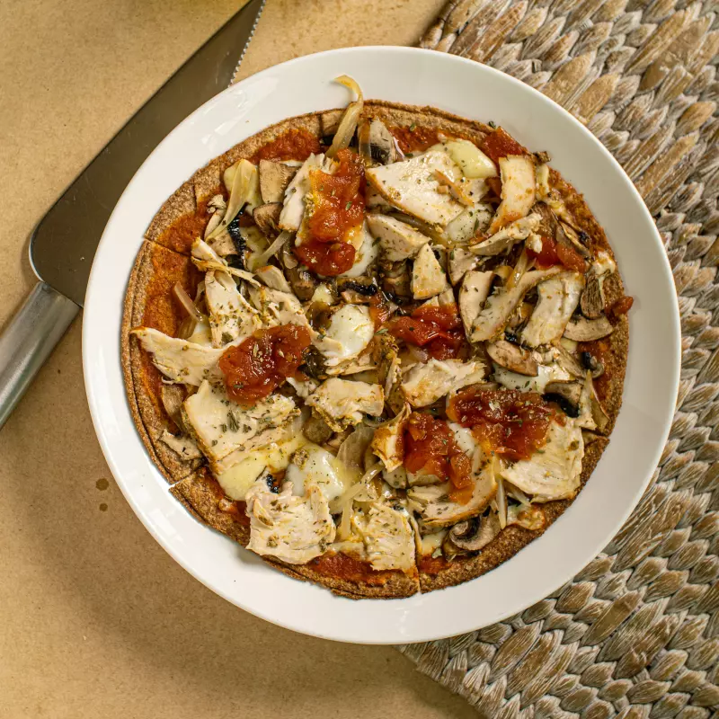 Pizza Pollo y Miel de Tomate