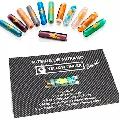 Piteira Murano Yellow Finger Small