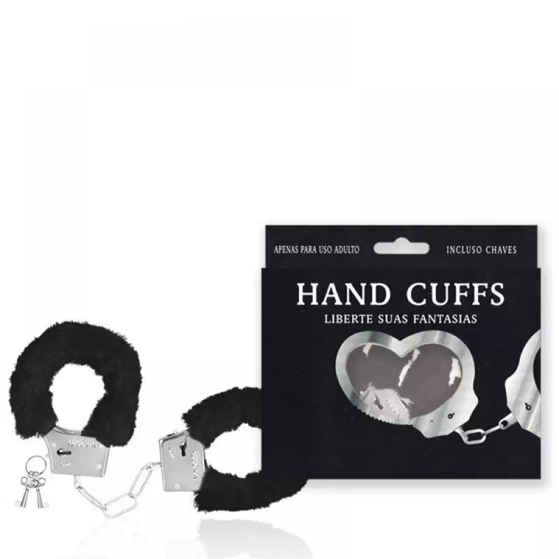 Algemas Hand Cuffs preta - AL001P