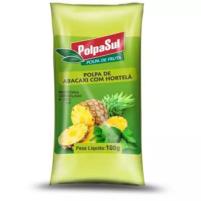 Polpa de Abacaxi/Ortelã 100g POLPASU