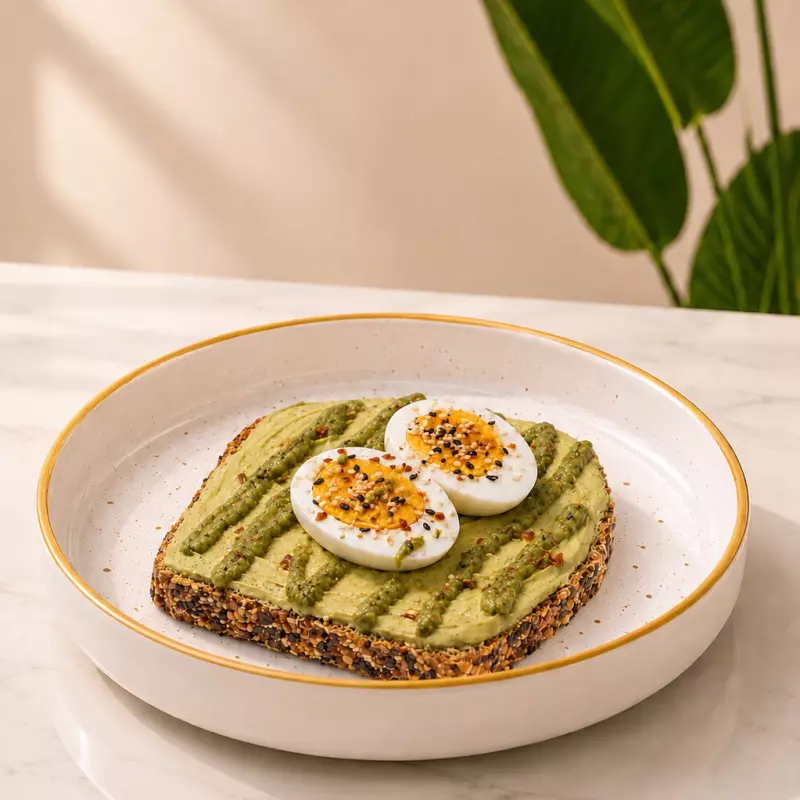 Tostada De Aguacate y Huevo