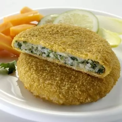 Medallón de merluza esp. y queso