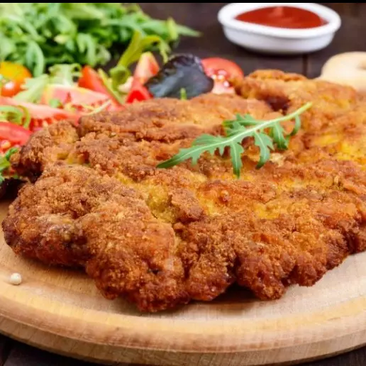 Milanesa de ternera c/papas