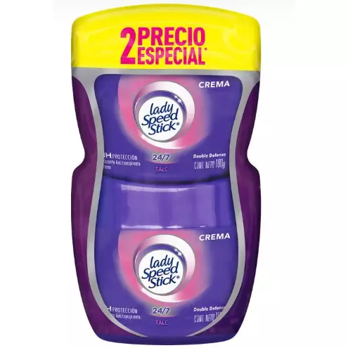 2 Desod.LADY SPEED STICK CREMA 100G