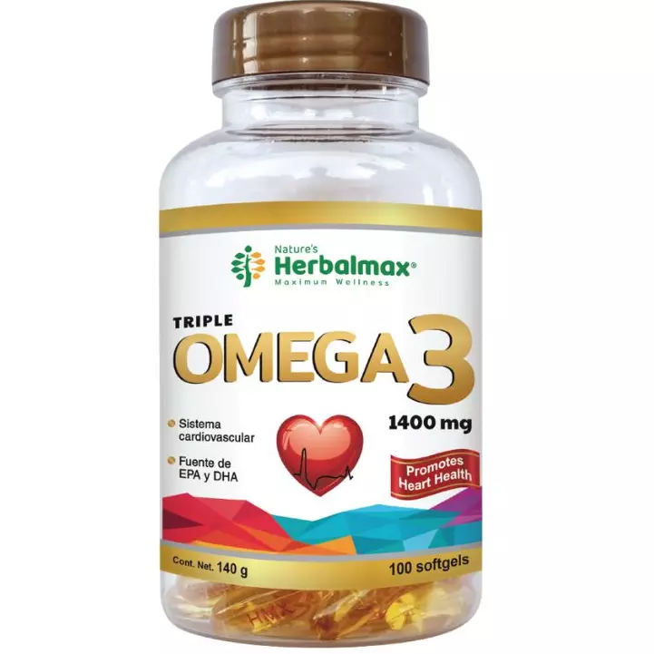 OMEGA 3 HERBALMAX 1400 -100 CAPS