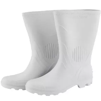 Bota Pega Forte Branca Cano Longo