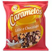 BALA CARAMELO LEITE C/ CHOCOLATE 500