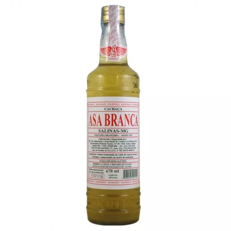 CACHAÇA ASA BRANCA 670 ML