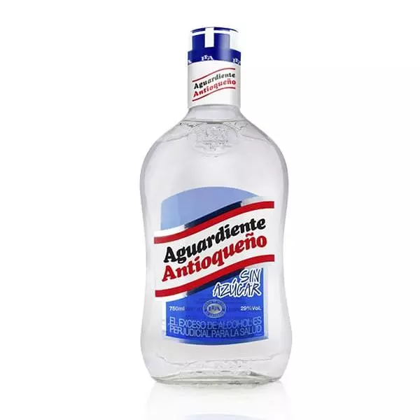 Aguardiente azul botella