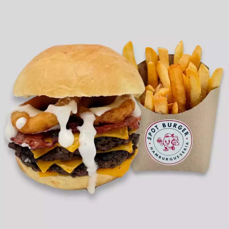 Spot Burger (con cebolla crispy)