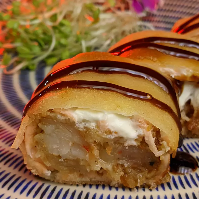 Harumaki ebi  8 peças