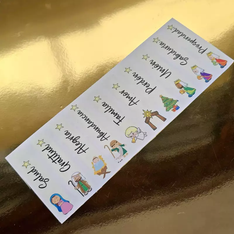 Sticker dtf uv x10 pesebre