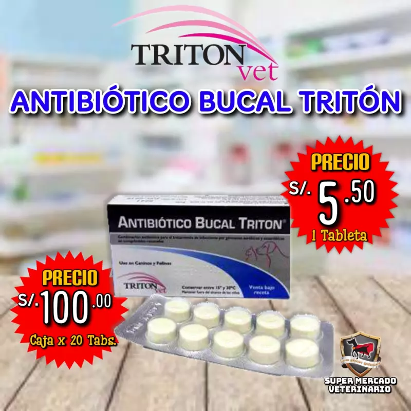 Antibiótico Bucal Tritón