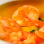 Creme de Moranga com camarão