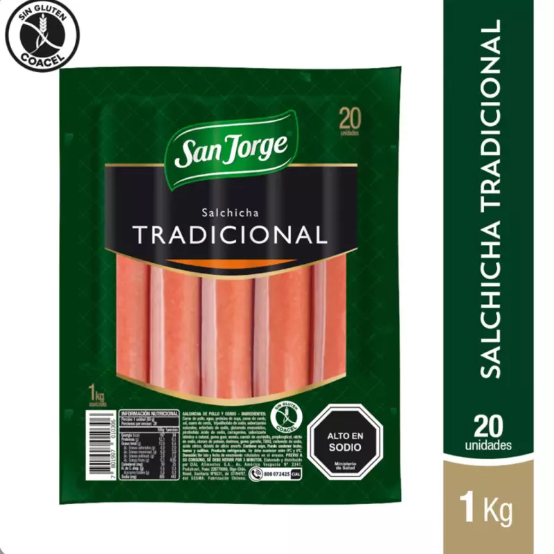 Salchicha san Jorge 20unidades