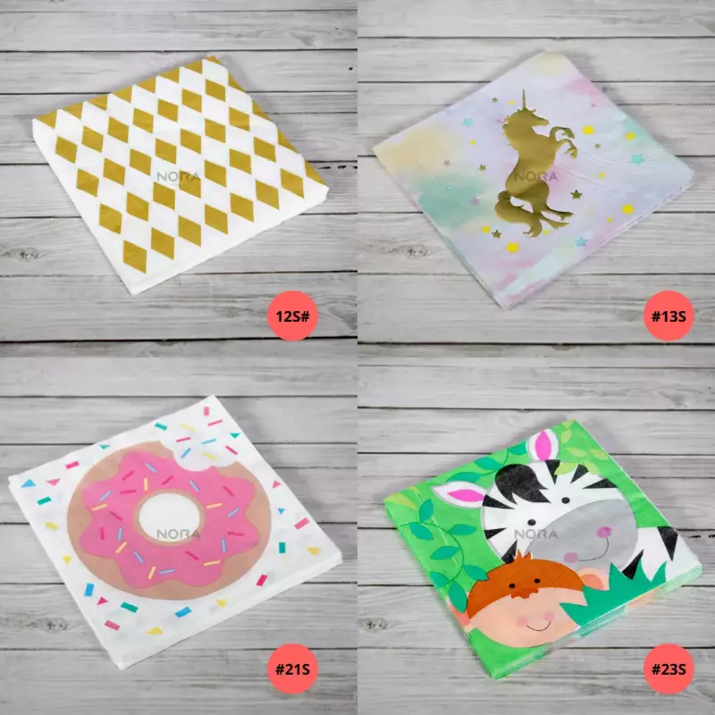 Servilletas con diseños 12 cm