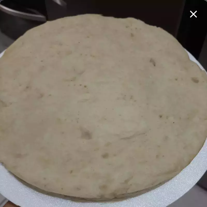 Massa de pizza vegana congelada