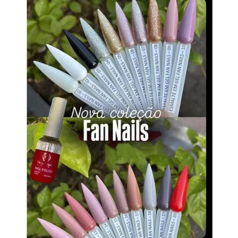 Coleção Fan Nails 40 Cores Luxo