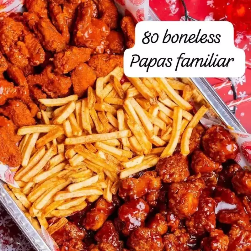 4kg boneless y 2 papas familiares