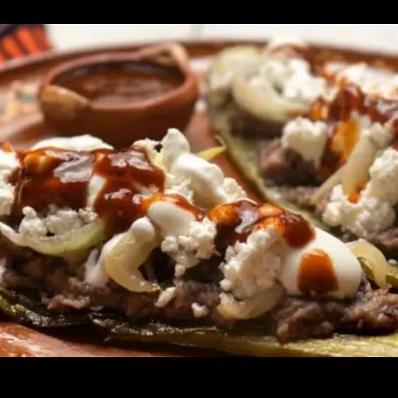 Huarache de arrachera