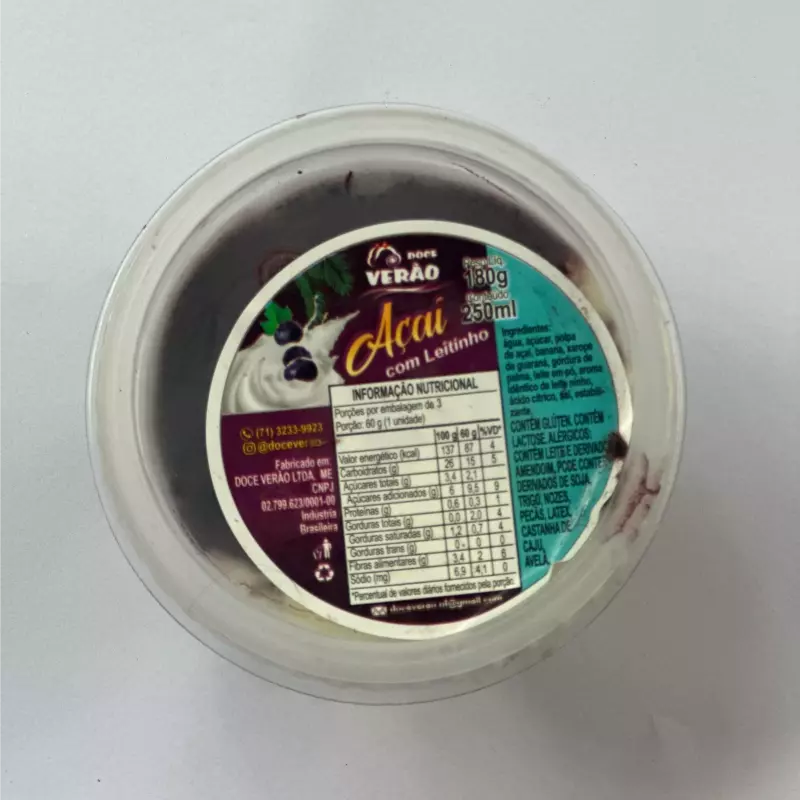 Açai com Leitinho 250ml