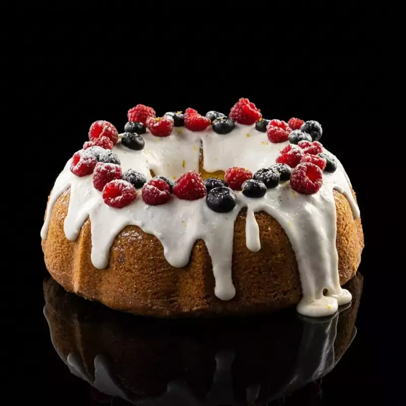 Rosca de naranja con arándanos