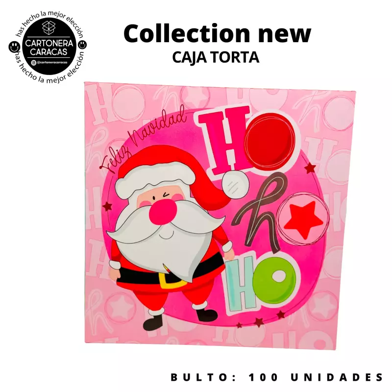 🎅🏼NAVIDAD ROSADA CAJA TORTA