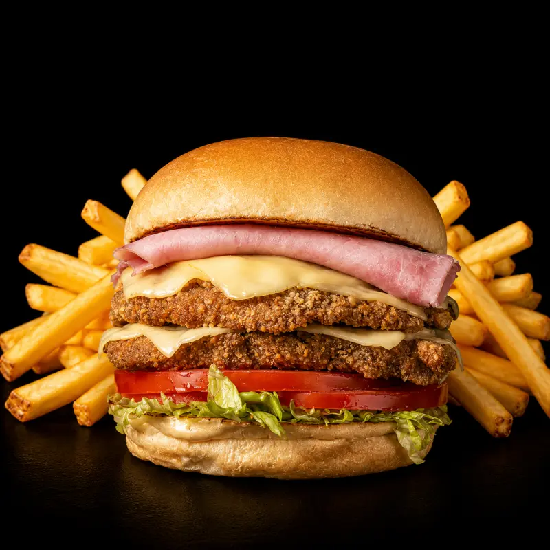 Milaburger Argenta + Papas Fritas