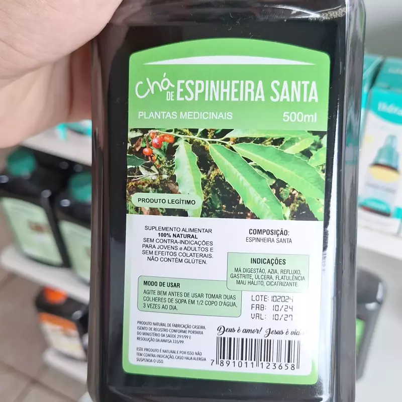 Chá espinheira santa 500ml