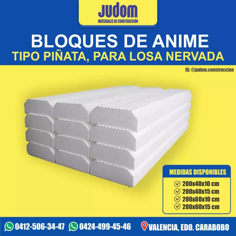 BLOQUE DE ANIME PIÑATA 200X60X15 cm