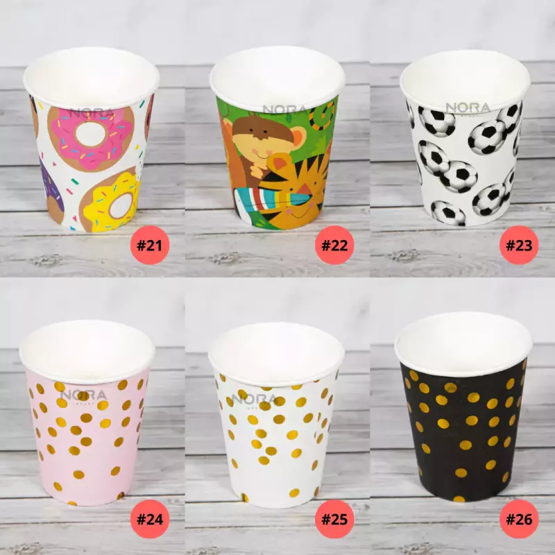 Vaso para fiesta con diseño 16 und